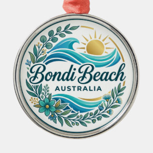 Ornamento De Metal Praia Bondi Austrália