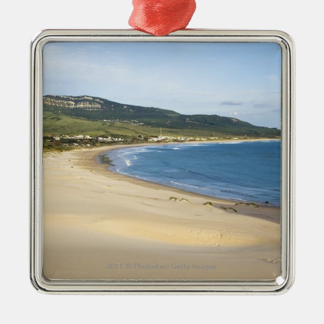 Ornamento De Metal Praia do litoral ao longo da costa Tarifa próximo (Frente)