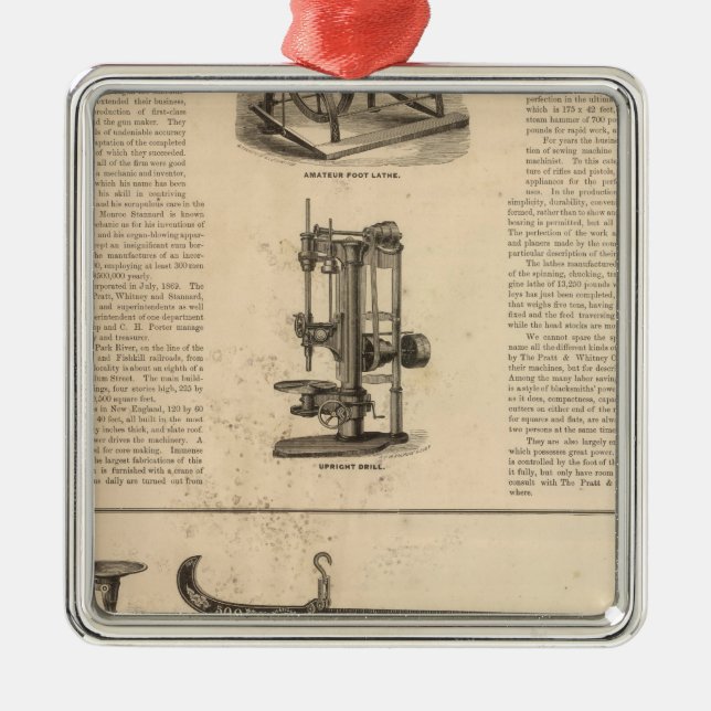 Ornamento De Metal Pratt e Whitney Company (Frente)