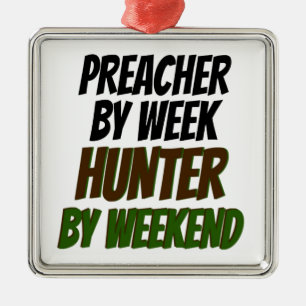 Ornamento De Metal Preacher Hunter