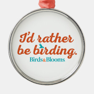 Ornamento De Metal Preferencialmentes são Birding
