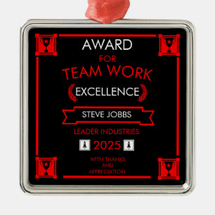 Ornamento De Metal Prêmio de Trabalho da Equipe do Funcionarios Corpo