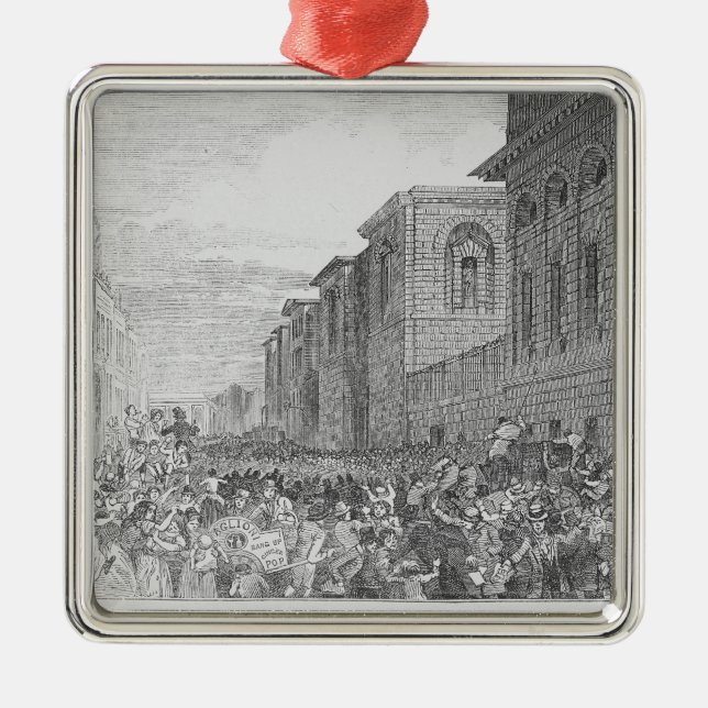 Ornamento De Metal Preparação para uma execução (Frente)