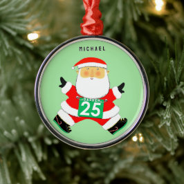 Ornamento De Metal Presente de Feriado em Execução