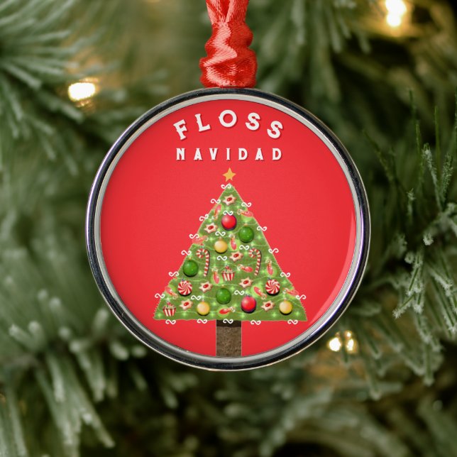 Ornamento De Metal Presente de Natal Dentist (Árvore)