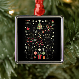 Ornamento De Metal Presente De Natal Para Amante De Gatos Para Propri