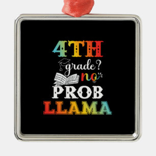 Ornamento De Metal Presente do professor 4.o grau Sem Prob Lama
