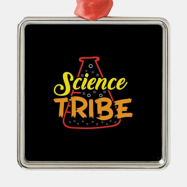 Ornamento De Metal Presente do professor | Tribo Ciência (Frente)