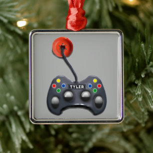 Ornamento De Metal presente personalizado de gamer
