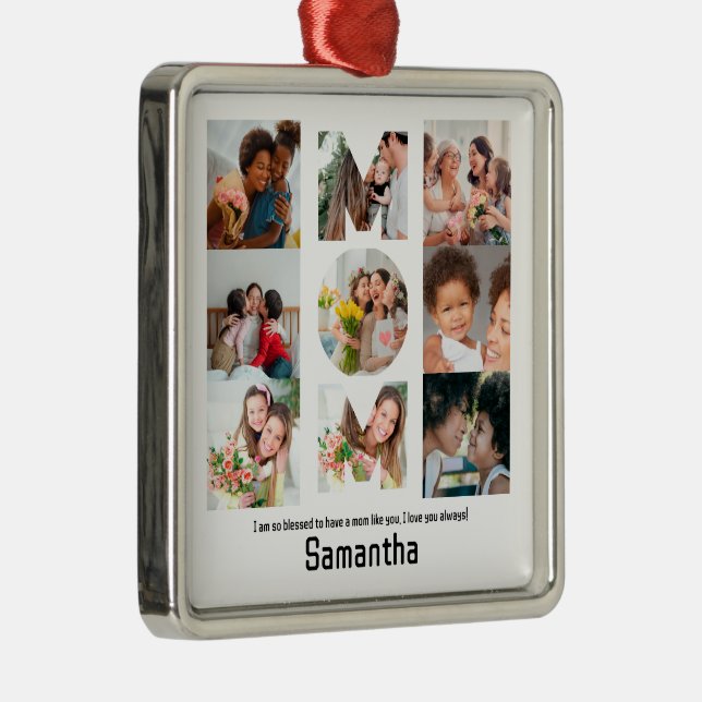 Ornamento De Metal Presente personalizado para a Colagem de Fotografi (Direito )