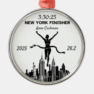 Ornamento De Metal Presente Personalizado para Conquistador da Marato