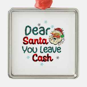 Ornamento De Metal Presente Xmas Papais noeis Caros Que Você Deixa Em