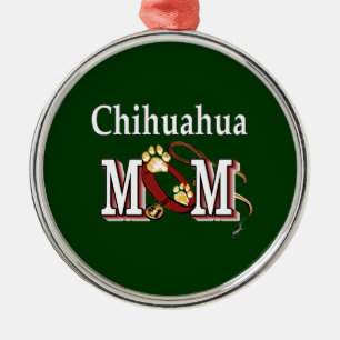 Ornamento De Metal Presentes da mamã do cão da chihuahua