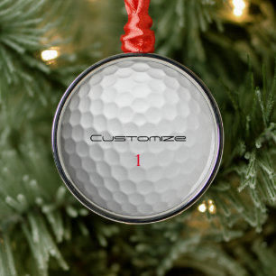 Ornamento De Metal Presentes de Bolas de Golfe Personalizadas da Séri