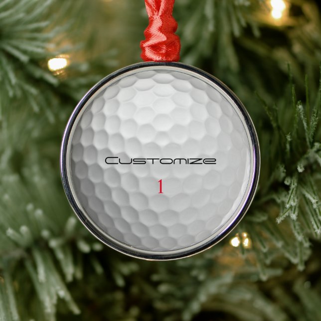 Ornamento De Metal Presentes de Bolas de Golfe Personalizadas da Séri (Árvore)