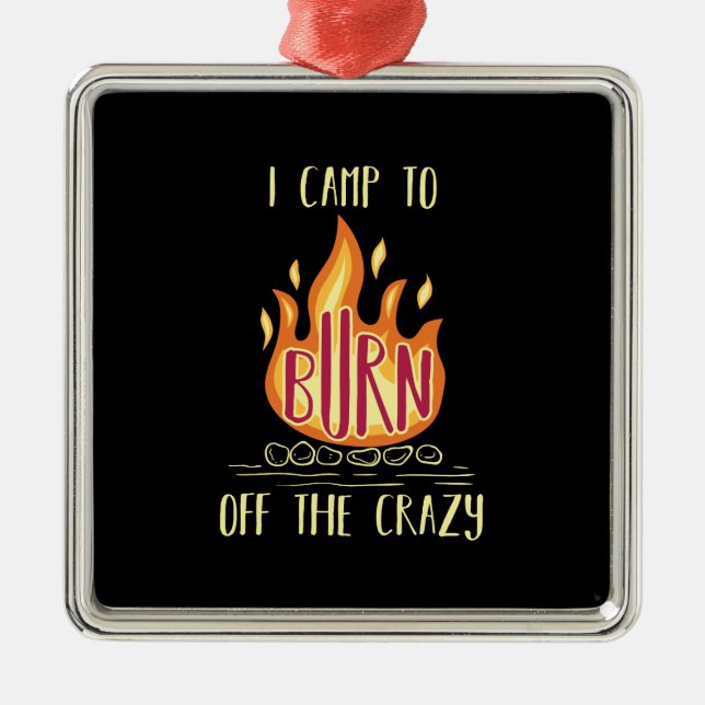 Ornamento De Metal Presentes de campismo (Frente)