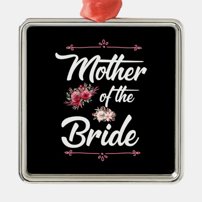 Ornamento De Metal Presentes de Casamento | Mãe Da Noiva (Frente)
