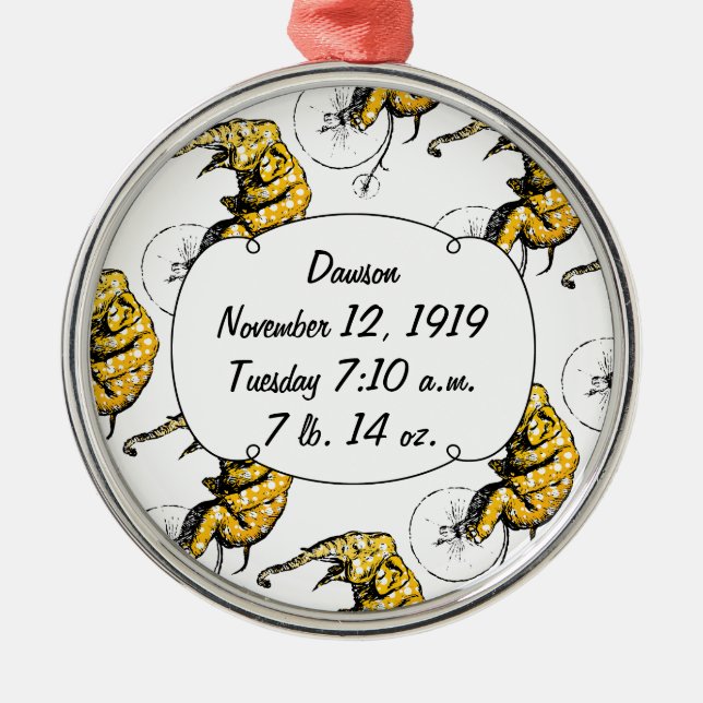 Ornamento De Metal Presentes de elefante de circo (Frente)