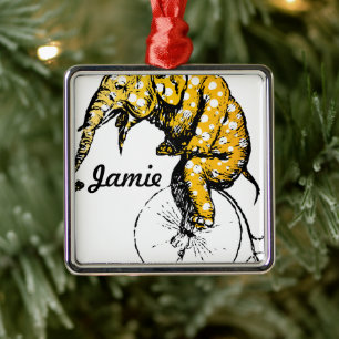 Ornamento De Metal Presentes de elefante de circo