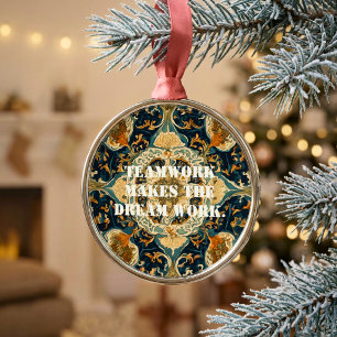 Ornamento De Metal Presentes de Natal para Colegas Azulejos Persa