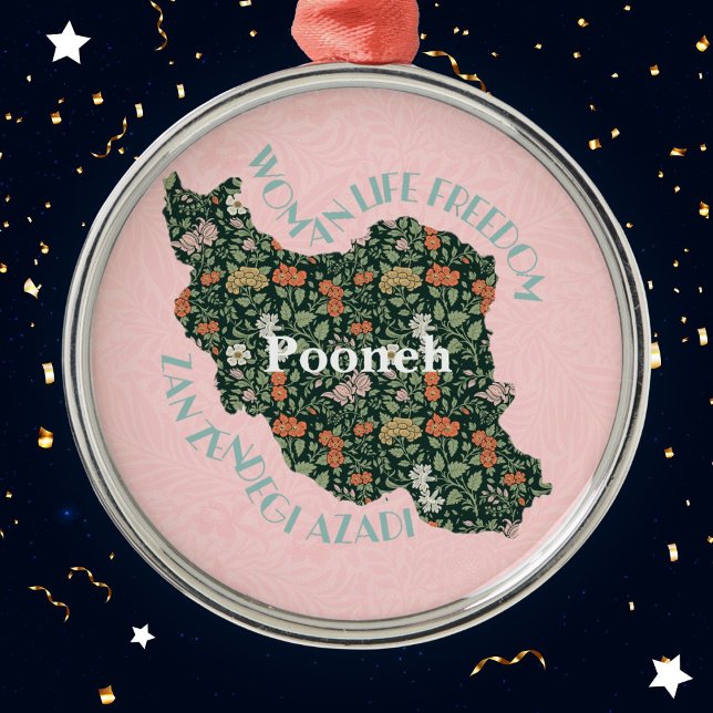 Ornamento De Metal Presentes de Natal Personalizados para Mulheres Fe (Custom Christmas Bulk Gifts for Women Feminists)