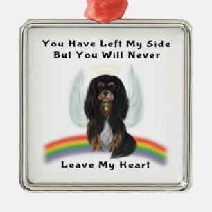 Ornamento De Metal Presentes de Pet Preto e Cavaleiro Cavalier