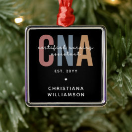 Ornamento De Metal Presentes do Assistente de Enfermagem Certificado 