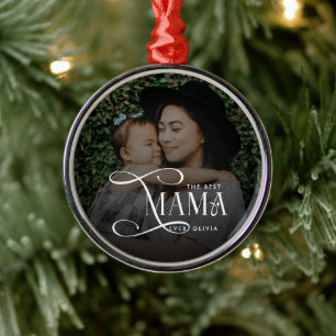 Ornamento De Metal Presentes do Dia das Mães com Foto da Melhor Mamãe