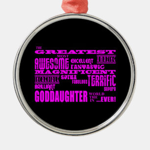 Ornamento De Metal Presentes do divertimento para Goddaughters: O