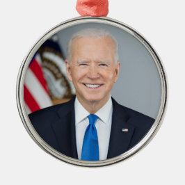Ornamento De Metal Presidente Joe Biden White House Retrato