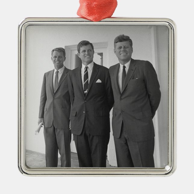 Ornamento De Metal Presidente John Kennedy & Brothers American Camelo (Frente)