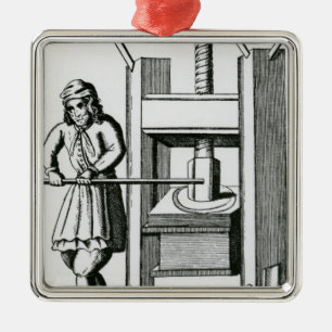 Ornamento De Metal Pressionando livros