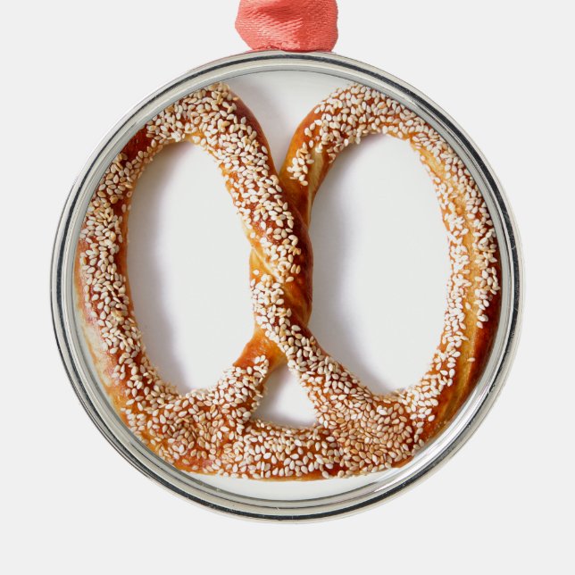Ornamento De Metal Pretzel (Frente)