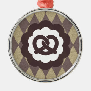 Ornamento De Metal pretzel