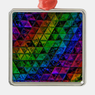 Ornamento De Metal Pride Glass
