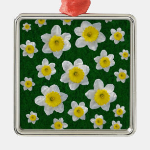 Ornamento De Metal Primavera Daffodils