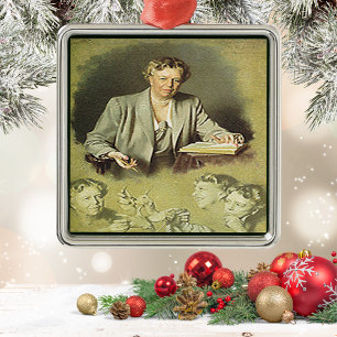 Ornamento De Metal Primeira senhora Anna Eleanor Roosevelt