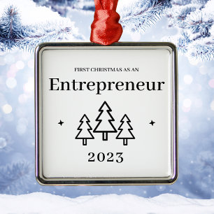 Ornamento De Metal Primeiro estilo de luxo empreendedor de Natal