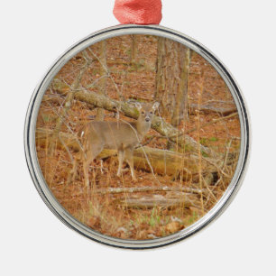Ornamento De Metal Primeiro inverno do Baby Deer