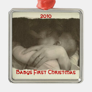 Ornamento De Metal Primeiro Natal dos bebês, 2010