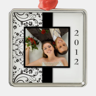 Ornamento De Metal Primeiro Pedido de Foto de Natal