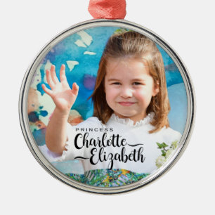 Ornamento De Metal Princesa Charlotte Elizabeth 7 Metal Ornament