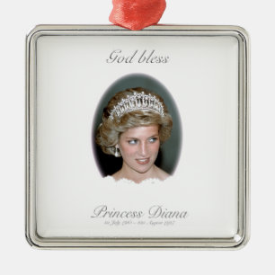 Ornamento De Metal Princesa deus abençoe Diana - Lembrança