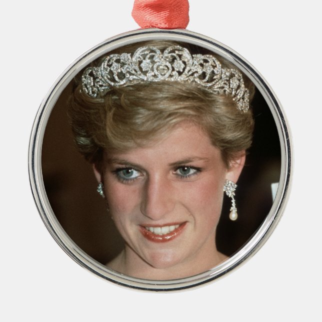 Ornamento De Metal Princesa Diana Xmas de HRH (Frente)