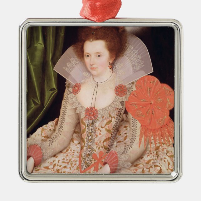 Ornamento De Metal Princesa Elizabeth, filha de James mim, 1612 (Frente)