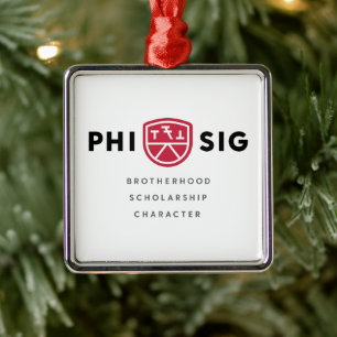 Ornamento De Metal Princípios da Phi Sigma Kappa