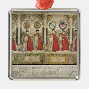 Ornamento De Metal Procissão composta imaginária