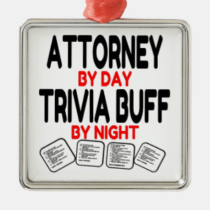 Ornamento De Metal Procurador de Trivia Buff