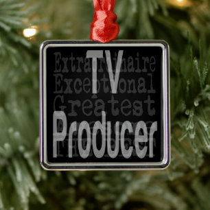 Ornamento De Metal Produtor de TV Extraordinário