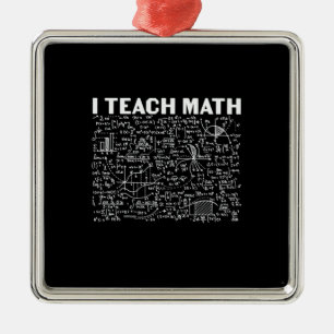 Ornamento De Metal Professor de Matemática Ensino Matemática